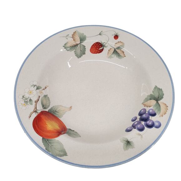 Savoir Vivre Lucious Rimmed Large Soup Bowl Cereal Bowl Vintage Dinner wear - Picture 3 of 9
